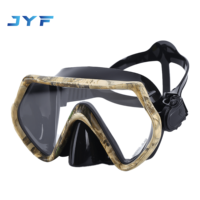 Masque de plongée en verre étanche JYF économique avec lentille simple trempée pour adulte