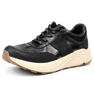 Chaussures décontractées pour hommes en cuir véritable style rétro, légères, à talon bas, avec blocs de couleur, pour la marche - Product Image 3