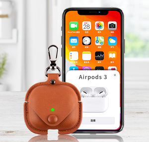 Étui Airpods Pro en cuir PU, design de luxe, antichoc, OEM - Product Image 5