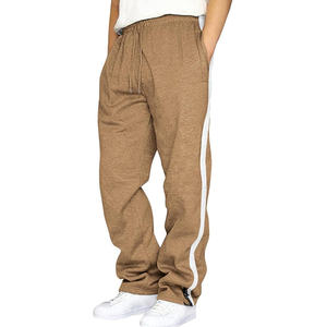 <b>Mens</b> Heavyweight Fleece Blend Trousers Cotton Polyester Fabric Relaxed Fit <b>Lounge</b> <b>Pants</b> Plus Size Ready <b>For</b> Winter Comfort - Product Image 1