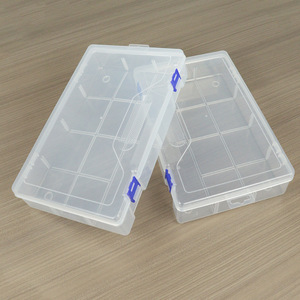 Transparent 10 Compartment Storage <b>Box</b> 29.6x19.5x5.8cm For Tools Hardware Fishing Gear Toys Organization Desktop Use - Product Image 4