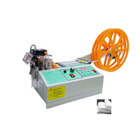 Machine de découpe de bande de tissu à couteau froid et chaud entièrement automatique, sangle en nylon personnalisée