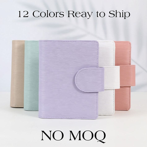 สมุดโน้ตสำนักงานแหวนโรสโกลด์6สีทำจากหนัง A6วางแผนทางการเงิน12สี - Product Image 2