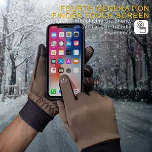 <span class=keywords><strong>Guanti</strong></span> Invernali Personalizzati Touch Screen Riflettenti da <span class=keywords><strong>Uomo</strong></span> per Ciclismo <span class=keywords><strong>Moto</strong></span> Sport Allenamento in Palestra Corsa-in Poliestere - Product Image 2