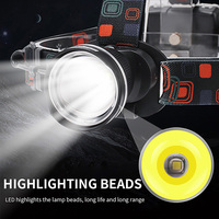 Boruit RJ-2166 Outdoor Headlight 1000 Lumen Led Head Lamp Zoomable Headlamp Dry Battery IPX5 Waterproof for Camping