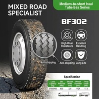 Ban Truk Tambang Berkualitas Tinggi Multi-Layanan Desain BF302 12R22.5 untuk Grosir, Cocok untuk Lokasi Konstruksi dan Medan Berlumpur