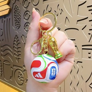Nuevo Llavero de la Copa Mundial FIFA 2026, Trofeo de Plástico con Balón, Regalo para Fanáticos, Recuerdo - Product Image 1