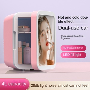 Espejo de Belleza de Doble Uso para Auto y Hogar Hoteacol, Mini Refrigerador de 12V para Abarth 124 Spider (2016-), <span class=keywords><strong>Bajo</strong></span> Ruido, Material PP -5 -3 - Product Image 1