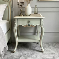 Table basse de style français minimaliste en bois massif, pour salon, avec bordure élégante, décoration moderne, petite table basse