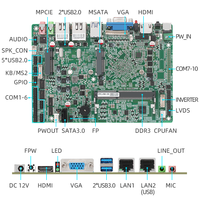 Nouvelle carte mère industrielle Linkleaps Intel J1900 avec SSD MSATA, 2x GbE LAN, 2x DDR3, 2x USB 3.2, 6 ports COM