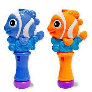 Verano al aire libre diversión dibujos animados peces burbuja varitas <span class=keywords><strong>con</strong></span> luz, Mini burbuja varita iluminar burbuja juguete para niños fiesta Favor - Product Image 3