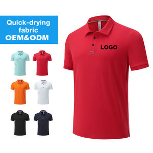 T-shirts de polo d'entraînement de coupe conique en coton respirant d'approvisionnement en vrac uniformes d'équipe - Product Image 2