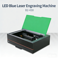 Mesin Pengukir Laser LED Biru Profesional, Printer Laser untuk Industri Kulit, Elektronik, dan Periklanan - Tipe Meja, Mudah Dioperasikan