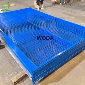 Clôture temporaire canadienne 6*10 pieds, clôture en treillis soudé portable avec pieds en plastique - Product Image 5