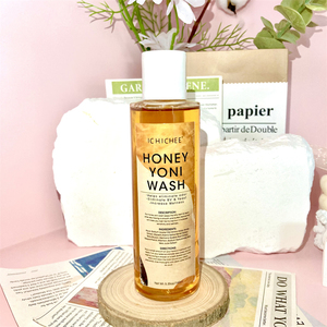 Honey yoni kit grosir gel cuci vagina, kebersihan intim wanita label pribadi keseimbangan ph vagina organik - Product Image 4