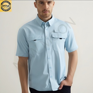 Camisa de Pesca Personalizada con Protección Solar UPF50+ para Hombre, Estilo Popular, Manga Corta, Traje de Pesca para Adultos - Product Image 4