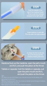 YOELLEN Fabricants Dispositif d'alimentation à aiguille pour animaux de compagnie à confort direct Les chiens et les chats peuvent nourrir les comprimés de calcium Médicament <span class=keywords><strong>vermifuge</strong></span> - Product Image 6