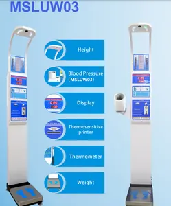 Ultrasonic Height And Weight BMI Smart Body Fat Weight Scale Machine Digital Weighing Scale