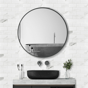 Paneles de pared decorativos de PVC modernos, mosaico de azulejos de pared de mármol blanco brillante para Metro Peel and Stick - Product Image 5