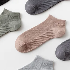 2024 été No Show décontracté coupe basse décontracté hommes robe affaires chaussette coton hommes cheville chaussettes