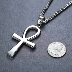 สร้อยคอจี้รูปอังค์ สแตนเลส สไตล์เครื่องประดับอียิปต์โบราณ มีสินค้าในสต็อก - Product Image 2