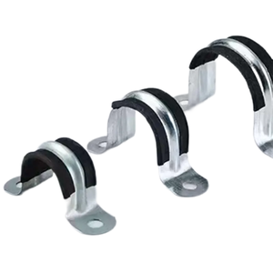 Abrazadera de sillín de metal con clip tipo U de acero con resorte recubierto de goma de plástico resistente de Venta caliente con agujeros dobles - Product Image 3