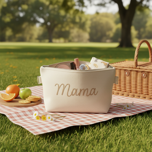 Borsa Cosmetica in Tela Ricamata Calda e Accogliente <span class=keywords><strong>per</strong></span> Mamma, Grande Capacità <span class=keywords><strong>per</strong></span> l'Uso Quotidiano - Product Image 3