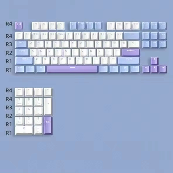 XINMENG Three-PIN Dual-PIN PBT Material Keycaps for Mechanical Keyboards OEM Height Compatible with 61/87/104 Keys China