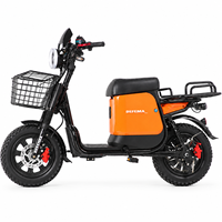 Vélo électrique longue portée en gros, personnalisé pour la livraison de nourriture, vélo cargo puissant à 2 roues, location de flotte, cyclomoteur électrique commercial