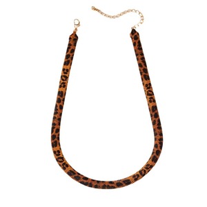 Collar de Cadena con Estampado de Leopardo <span class=keywords><strong>Minimalista</strong></span> y Exagerado, Diseño de Temperamento, Collares en Capas - Product Image 6