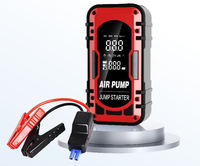 2-in-1 Vehicle Emergency Starter with Car Starter and Tire Pump Lighting Tire Pressure Detection Portable Car Inflator