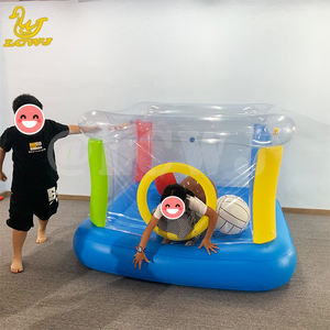 LC transparente casa inflable juguetes saltando castillo inflable, con campanas - Product Image 2