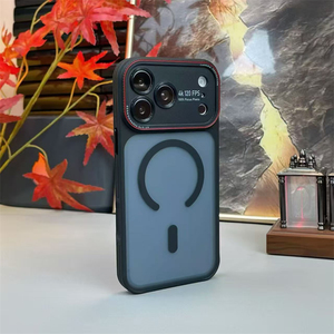 Coque de téléphone portable en TPU PC avec grande fenêtre pour iPhone 16 15 14 Pro, coque hybride magnétique mate givrée pour iPhone 17 Pro avec protection de l'appareil photo - Product Image 5