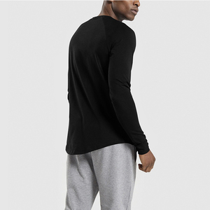 Leeres Langarm-T-Shirt Herren Athletic Under Shirt Anpassen Baumwolle Polyester Herbst Slim Fit T-Shirt für Männer Beste Qualität Marke - Product Image 2