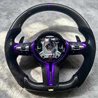 Volant de voiture en suède et fibre de carbone, compatible avec BMW X5 F15 F20 F10 F30 F32 F36 F60 M3 M4 F80 F82 E90 E91 E60 E70