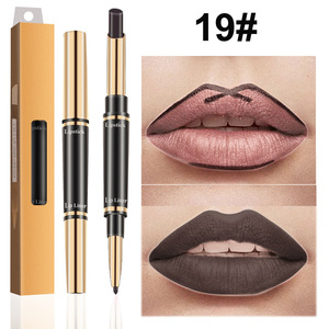 2025 Popular Mejor tez Obtener buen humor Trayendo oro Doble cabeza Lip Liner Pen Lip Stick Pen - Product Image 2