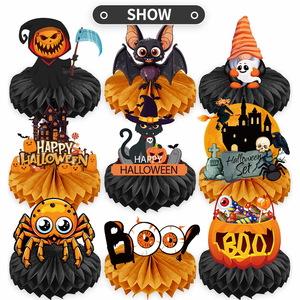 Decoración <span class=keywords><strong>de</strong></span> Halloween, Festival <span class=keywords><strong>de</strong></span> los Fantasmas, Fiesta <span class=keywords><strong>de</strong></span> Navidad, Calabaza, Araña, Panal 3D, Adorno Colgante <span class=keywords><strong>de</strong></span> Panal para Fiesta <span class=keywords><strong>de</strong></span> Halloween - Product Image 3