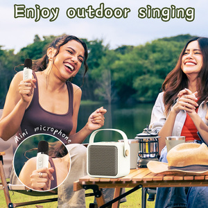 Nhỏ gọn retro mini cho <span class=keywords><strong>Bluetooth</strong></span> loa không dây Microphone xách tay karaoke thiết bị tích hợp nhỏ cho <span class=keywords><strong>Bluetooth</strong></span> Loa - Product Image 3