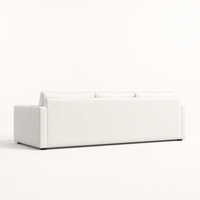 Canapé droit 3 places moderne et minimaliste, rembourrage en mousse haute densité, tissu doux, assise profonde, idéal pour villa et appartement, salon