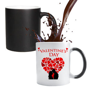 Precios al por mayor personalizado 11oz sublimación cerámica <span class=keywords><strong>taza</strong></span> de café mágica cambio de color <span class=keywords><strong>taza</strong></span> sublimación espacios en blanco <span class=keywords><strong>taza</strong></span> mágica con asa - Product Image 1