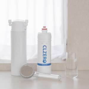 Clzero White Transparent Polypropylene <b>Shower</b> Head with Sediment Vitamin Gel <b>Filters</b> Anti Chlorine Skin Care Model CL-SH-FIL - Product Image 1