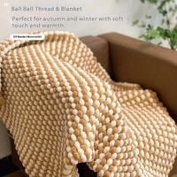Fil à pompons 130g, grosse pelote, mélange de coton doux, anti-boulochage, pour crochet et tricot, pour sacs, oreillers, couvertures, 38 couleurs, prêt à être expédié