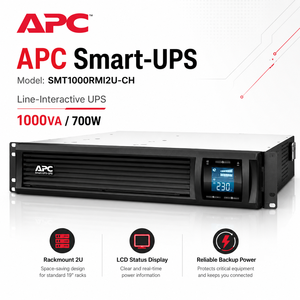 Sistema de Alimentación Ininterrumpida (UPS) <span class=keywords><strong>APC</strong></span> Schneider SUA1000R2ICH, Montaje en Rack, Gabinete 2U, SMT1000RMI2U-CH - Product Image 2