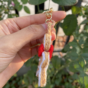 Crochet pain <span class=keywords><strong>d</strong></span>'épice homme <span class=keywords><strong>lapin</strong></span> jouets tricoté plante fruits légumes fleur Animal dessin animé jouets en peluche fil crochet poupée pendentif tricot - Product Image 5