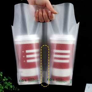 Bolsa de Plástico Transparente Desechable Personalizada de Fábrica para Café Frío, Bolsa para Té de Burbujas con Asa - Product Image 5