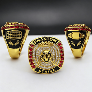 Anillos <span class=keywords><strong>de</strong></span> Campeonato <span class=keywords><strong>de</strong></span> Fútbol con Moissanita, Elegantes, Nuevos, Clásicos, <span class=keywords><strong>de</strong></span> Buena Calidad, Creativos, Grises, Personalizados - Product Image 1