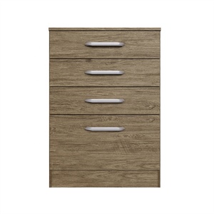 Commode à tiroirs de style moderne Decibel DB-CM1042 WO, 4 tiroirs, en bois, meubles de chambre à coucher, panneaux de particules, couleur bois, brésilien - Product Image 3