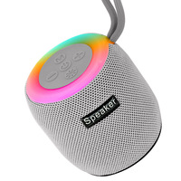 Altavoz Inalámbrico Portátil para Exteriores con RGB, Tarjeta de Audio Pequeña y Colorida, Subwoofer Potente