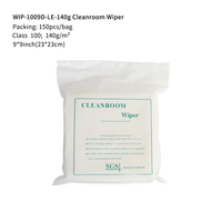 Lingettes de nettoyage pour salle blanche 100 % polyester 4x4'', 6x6'', 9x9'', 12x12'', 140g, scellées au laser, sans poussière, pour le nettoyage industriel de précision