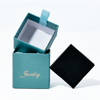 Boîte à bijoux en papier à tiroir coulissant Cadeau brillant Emballage de bijoux Bague Boucle d'oreille Pendentif Collier Boîte à bracelet Boîte à bijoux Logo personnalisé